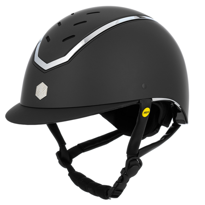 Casque d'équitation MIPS Kylo Matte Noir/Argent dans le groupe Équipement d'équitation / Casque d'équitation / Casques MIPS chez Equinest (0209020222BASI_r)