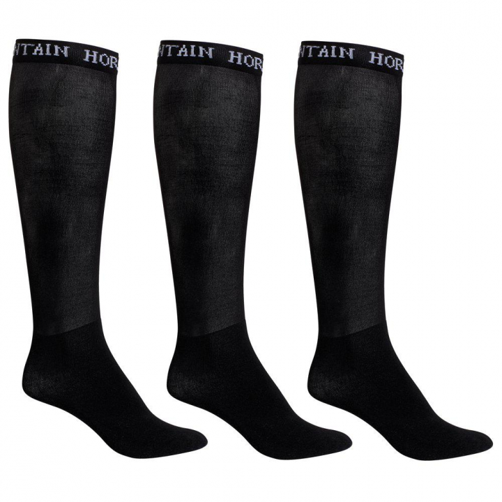 Chaussettes de bottes 3-pack Noir dans le groupe Vêtements d'équitation / Chaussettes chez Equinest (06022SV-OS)