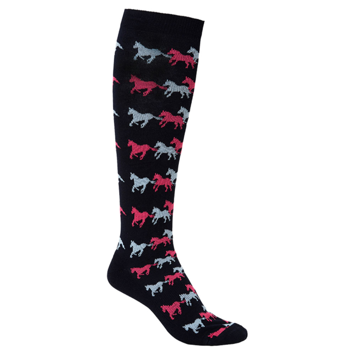 Chaussettes d'équitation pour enfants Running Horse Bleu Marinee dans le groupe Vêtements d'équitation / Chaussettes chez Equinest (06096Ma_r)