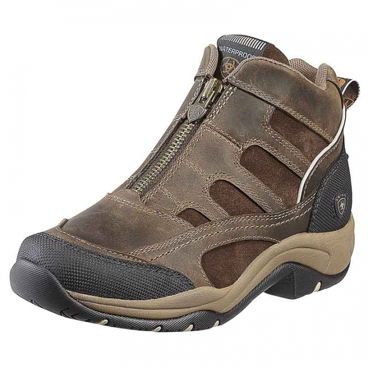 Chaussures d'écurie Terrain Zip H2O Marron dans le groupe Chaussures, Bottes & Chaps / Chaussures chez Equinest (10010167Br_r)