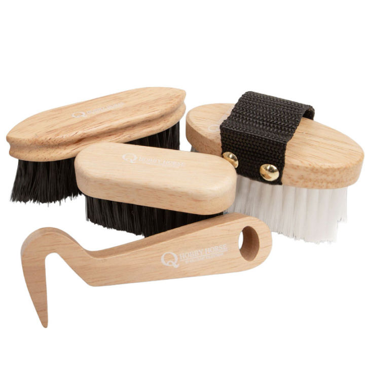 Kit de pansage pour Cheval-bâton Nature  dans le groupe Chevaux-bâtons & Chevaux jouets / Équipement pour cheval-bâton chez Equinest (100180NAT-)