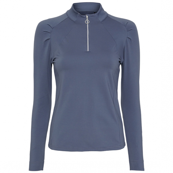 Pull fonctionnel Jemma 1/2 Zip Light Grey M dans le groupe Vêtements d'équitation / Pulls chez Equinest (102171069GR)