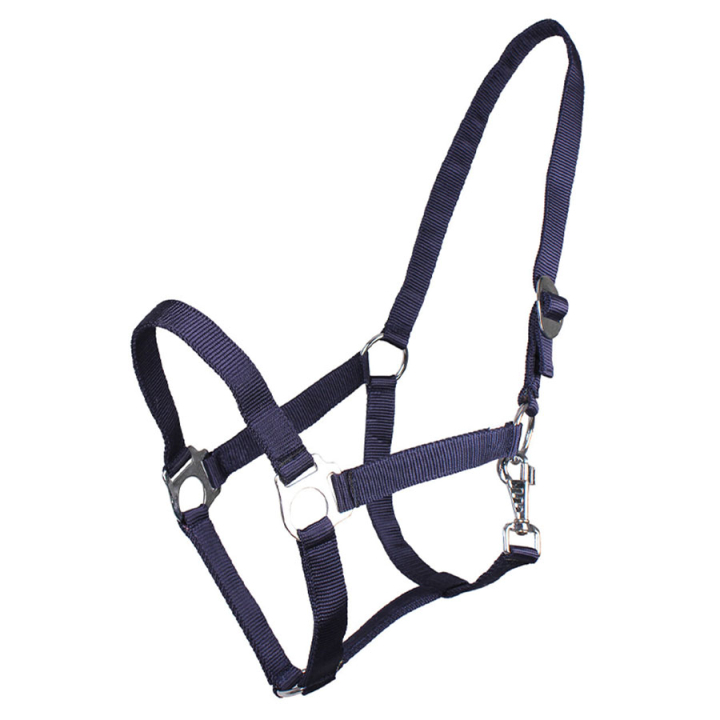Licol Slide Bleu Marine dans le groupe Équipement cheval / Licols / Longes en tissu et en nylon chez Equinest (1040BL1NA_r)