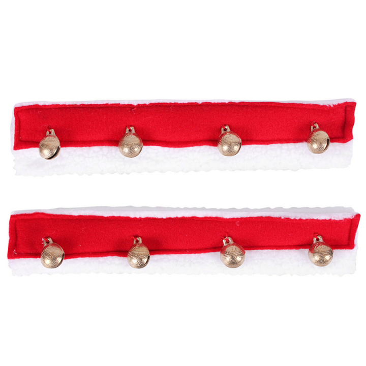 Protège-naseaux Christmas Bells 2-pack Rouge/Blanc dans le groupe Occasions spéciales & Costumes chez Equinest (1051RE)