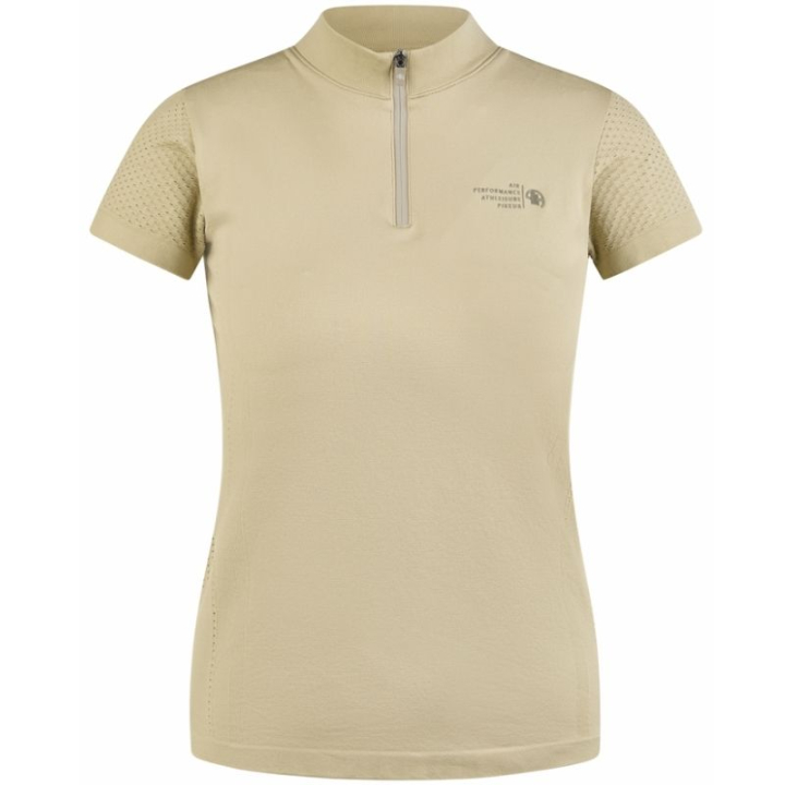 Chemise d'équitation Knit Athleisure Beige dans le groupe Vêtements d'équitation / T-shirts & Hauts d'équitation / T-shirts chez Equinest (12230030BE_r)