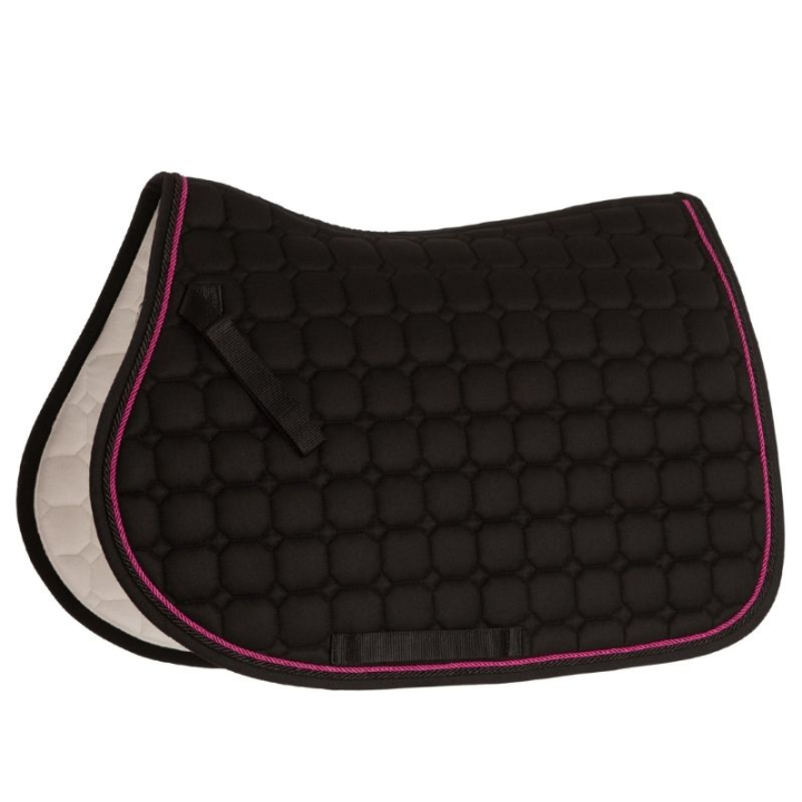 Tapis de selle Zari Shine Noir/Rose dans le groupe Équipement cheval / Tapis de selle / Tapis de selle mixte & Tapis de selle de saut chez Equinest (133234BAPI_r)