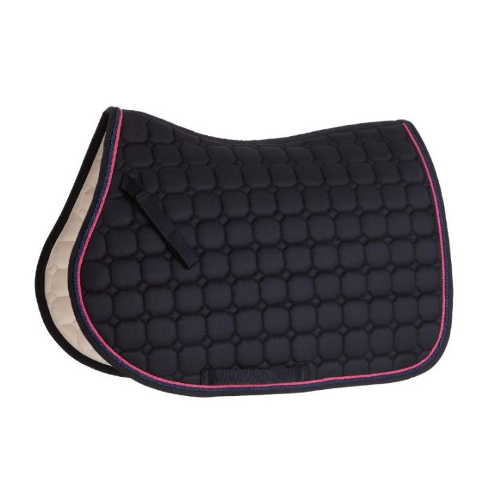 Tapis de selle Zari Shine Bleu marine/Rose dans le groupe Équipement cheval / Tapis de selle / Tapis de selle mixte & Tapis de selle de saut chez Equinest (133334NAPI_r)