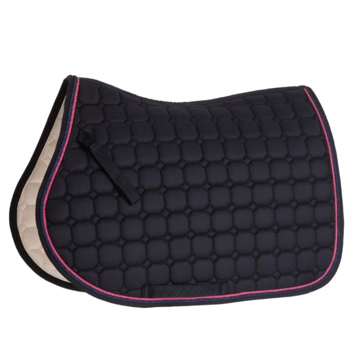 Tapis de selle Zari Shine Bleu marine/Rose dans le groupe Équipement cheval / Tapis de selle / Tapis de selle mixte & Tapis de selle de saut chez Equinest (133334NAPI_r)