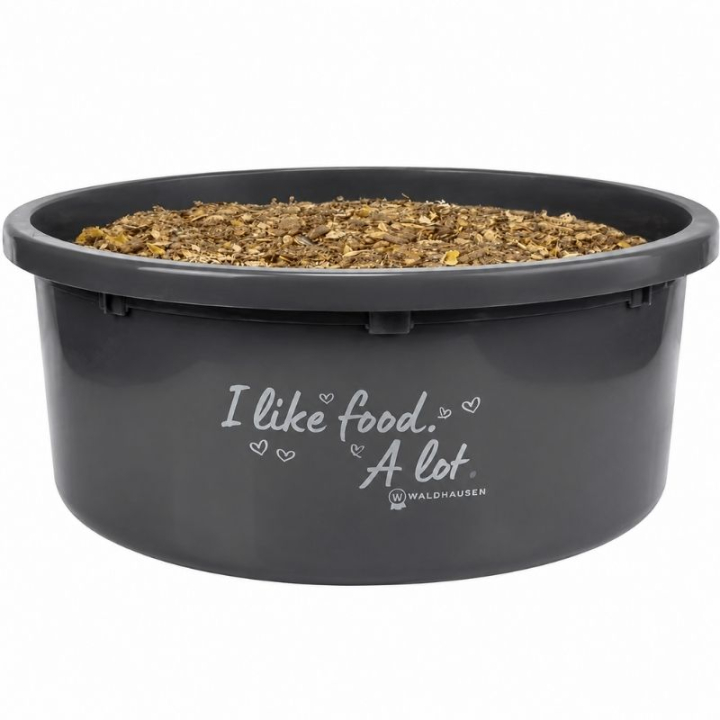 Gamelle avec couvercle XL 8L Gris  dans le groupe Écurie & Pré / Matériel pour l'écurie / Matériel d'alimentation chez Equinest (1502710GR-8)