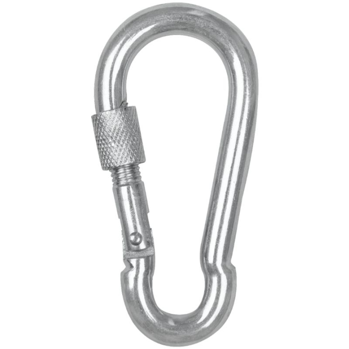 Mousqueton de sécurité Screw Cap Argent dans le groupe Écurie & Pré / Matériel pour l'écurie / Crochets & Porte-manteaux chez Equinest (170401SI)