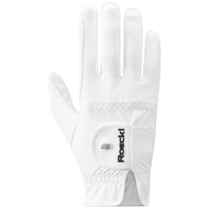 Gants d'équitation Roeck-Grip Pro Blanc dans le groupe Vêtements d'équitation / Gants chez Equinest (180830110801WH_r)