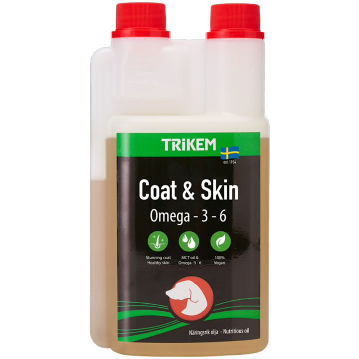 Coat & Skin 500ml dans le groupe Compléments alimentaires / Compléments alimentaires pour chien chez Equinest (1845005-500)