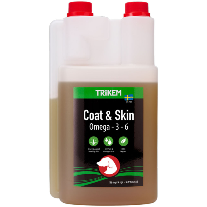 Coat & Skin 1000ml dans le groupe Compléments alimentaires / Compléments alimentaires pour chien chez Equinest (1845010-1000)