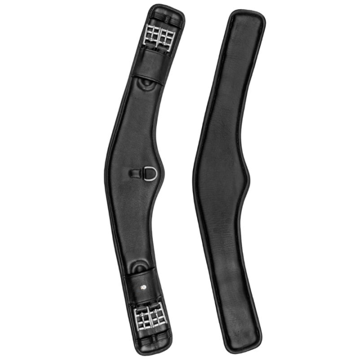 Sangle de dressage Contour Half Moon Leather Noir dans le groupe Équipement cheval / Sangles bavette / Sangles courte chez Equinest (19069010BA_r)
