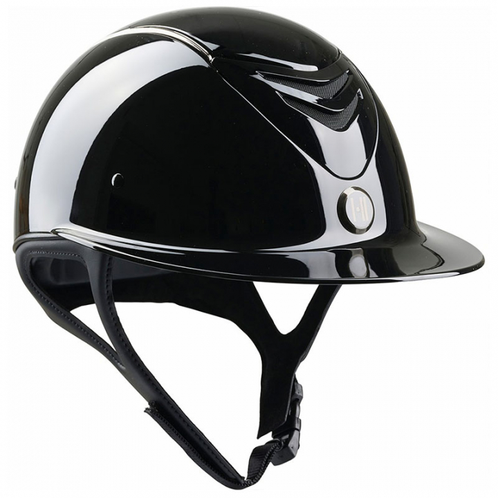 Casque d'équitation Mips Avance Glossy Chrome Noir dans le groupe Équipement d'équitation / Casque d'équitation / Visière solaire chez Equinest (1K75060Sv_r)