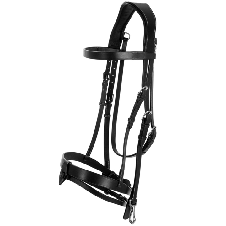 Bridon Trainer Basic Noir dans le groupe Équipement cheval / Briderie & Frontaux / Brides chez Equinest (204112BA_r)