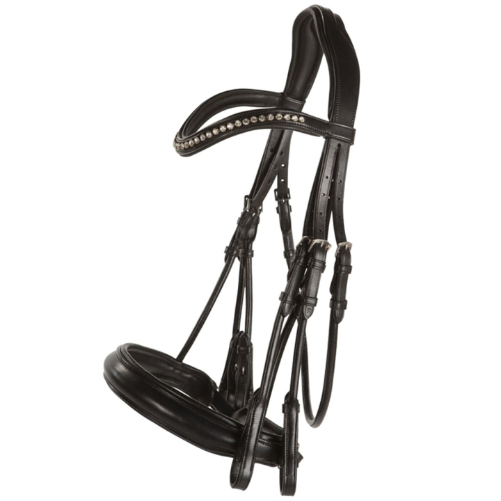 Bridon sans mors Delicato Supreme Noir dans le groupe Équipement cheval / Briderie & Frontaux / Brides et brides de dressage chez Equinest (208813BA_r)