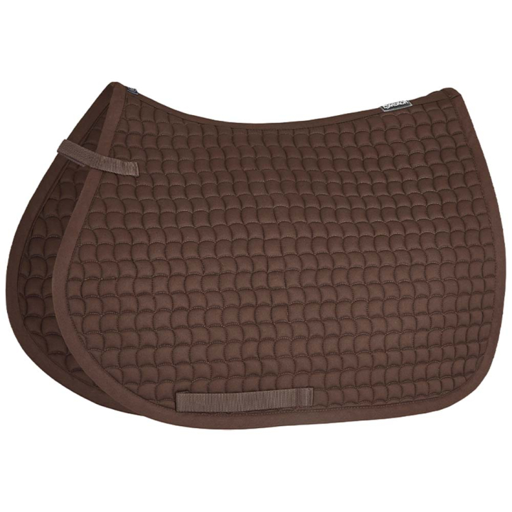 Tapis de selle en Coton Marron dans le groupe Équipement cheval / Tapis de selle / Tapis de selle mixte & Tapis de selle de saut chez Equinest (210000Br2_r)