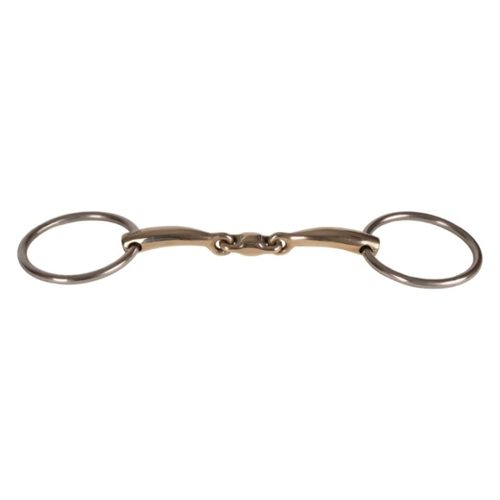 Mors à double brisure à anneaux libres Sweet Copper 16mm dans le groupe Équipement cheval / Mors / Mors de filet chez Equinest (22004411_r)