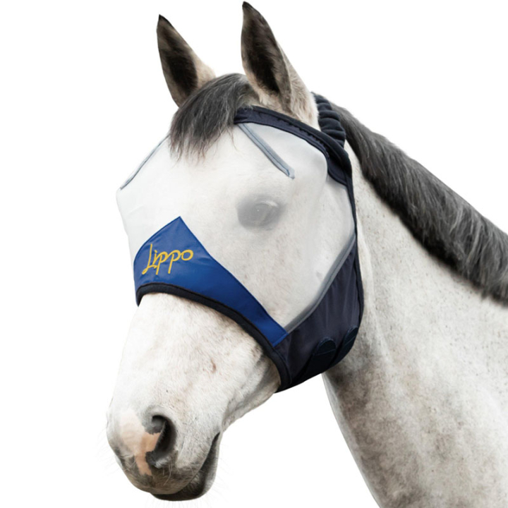 Bonnet anti-mouches Pro utan Öron Blanc/Marine dans le groupe Anti-mouches / Masques anti-mouches  chez Equinest (229501WHNA_r)