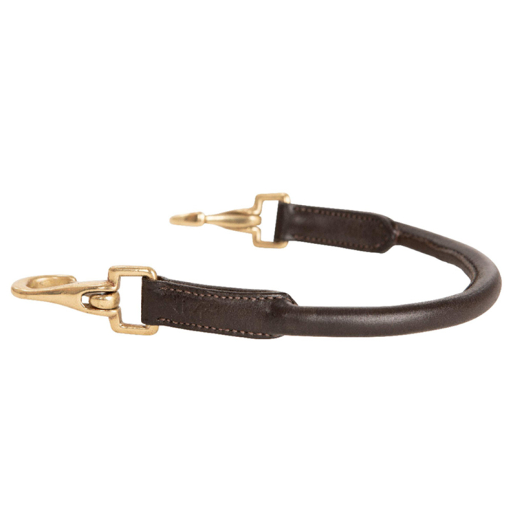 Poignée de selle cousue ronde Chocolate/Or dans le groupe Équipement cheval / Accessoires / Poignées de selle chez Equinest (232770CHGO)