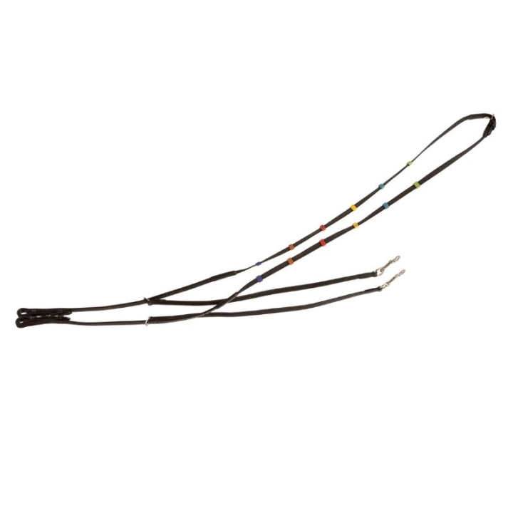 Rênes allemandes Molly Supergrip Noir dans le groupe Équipement cheval / Rênes / Rênes en ruban tissé chez Equinest (235611BA_r)