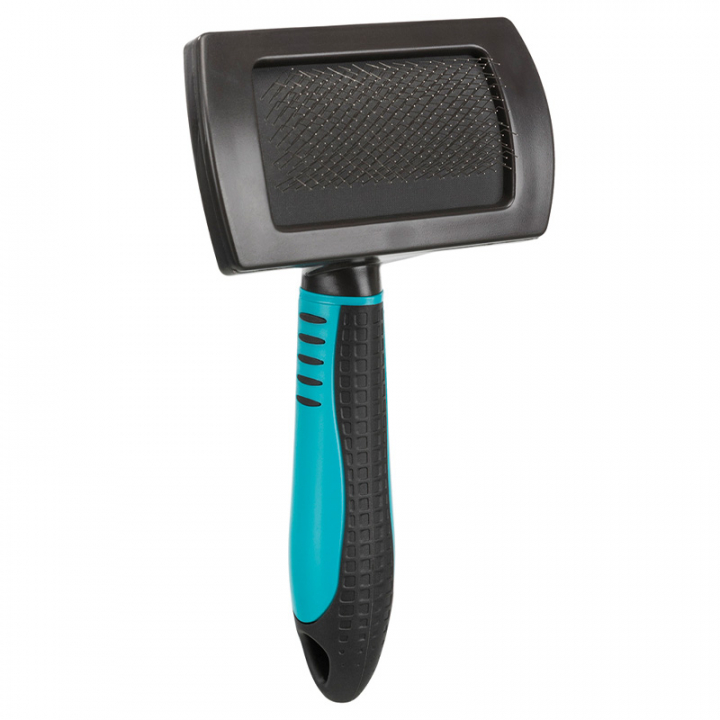 Carda Soft 10x17 cm Turquoise/Noir dans le groupe Chien / Brosses pour chiens chez Equinest (24132TUBA)