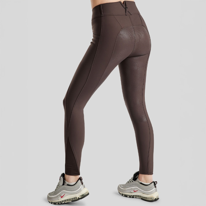Culotte d'équitation MoZida Refined Crystals Full Grip Marron dans le groupe Vêtements d'équitation / Pantalons d'équitation / Culottes d'équitation chez Equinest (243108334BR_r)