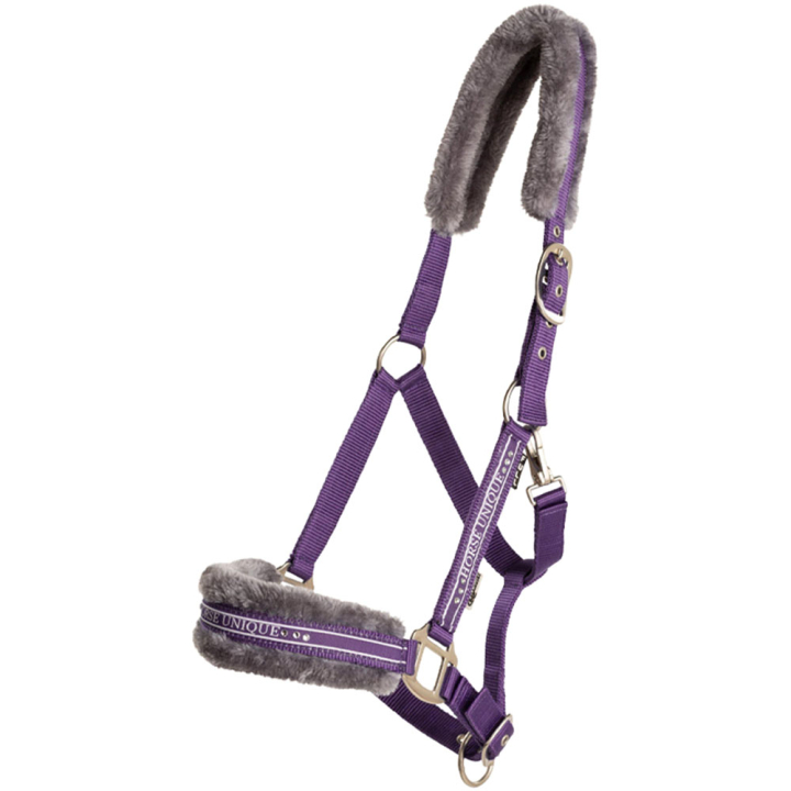 Licol avec Mouton Violet/Gris dans le groupe Équipement cheval / Licols / Longes en tissu et en nylon chez Equinest (243652PUGR_r)