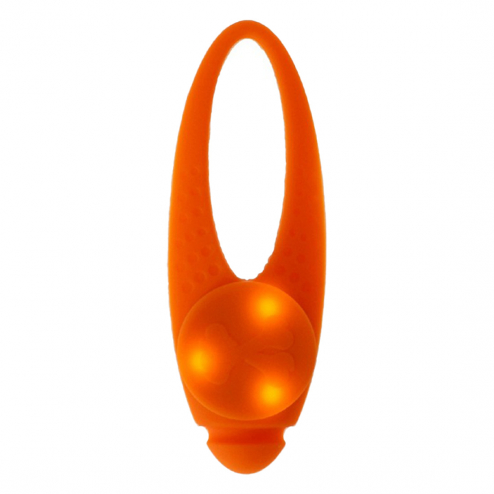 Lampe clignotante basique en silicone LED Orange dans le groupe Chien / Réflecteurs, Lampes & Clignotants chez Equinest (260608OR)
