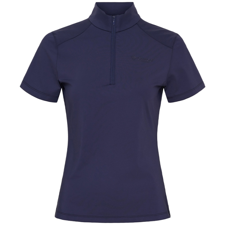 Haut d'équitation Thelma 1/4 Zip Bleu Marine dans le groupe Vêtements d'équitation / T-shirts & Hauts d'équitation / Polos chez Equinest (300571014NA_r)