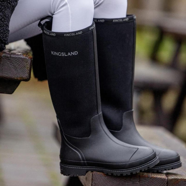 Bottes en caoutchouc KLMaria High Noir dans le groupe Boots, Bottes & Chaps / Bottes d'équitation caoutchouc chez Equinest (3118160901024BA_r)