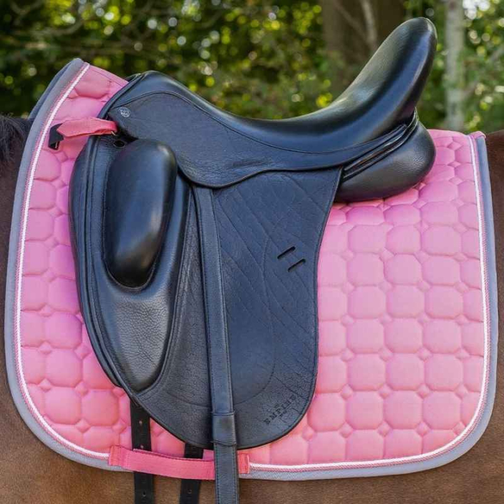 Tapis de selle de dressage Florence Rose/Gris dans le groupe Équipement cheval / Tapis de selle / Tapis de selle dressage chez Equinest (3148DPI)