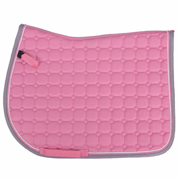 Tapis de selle polyvalent Florence rose/gris dans le groupe Équipement cheval / Tapis de selle / Tapis polyvalents & Tapis de selle de saut d'obstacles chez Equinest (3148PI)