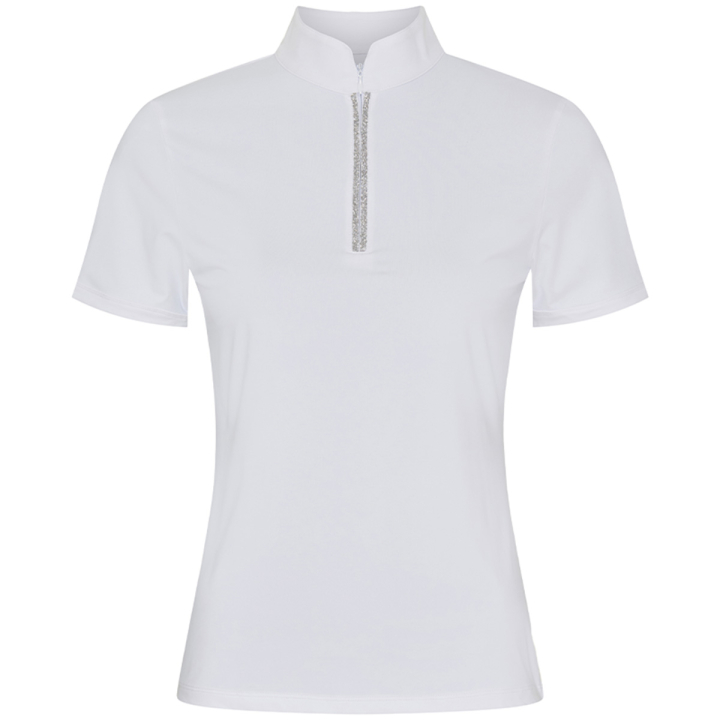 Chemise de concours Nice Blanc dans le groupe Vêtements d'équitation / T-shirts & Hauts d'équitation / Chemises & polos de concours chez Equinest (31671008WH_r)