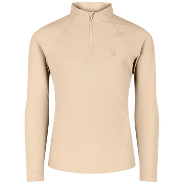 Haut d’entraînement Enfant/Junior Girl Madrid Long Sleeve Beige dans le groupe Vêtements d'équitation / Pulls chez Equinest (3201332110BE_r)