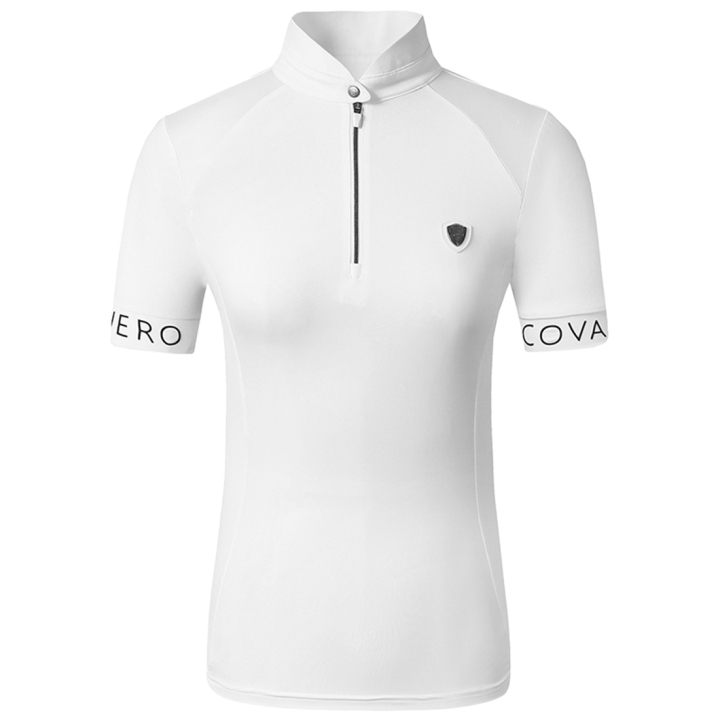 Haut de compétition Shortsleeve Blanc dans le groupe Vêtements d'équitation / T-shirts & Hauts d'équitation / Chemises & polos de concours chez Equinest (3229386WH_r)