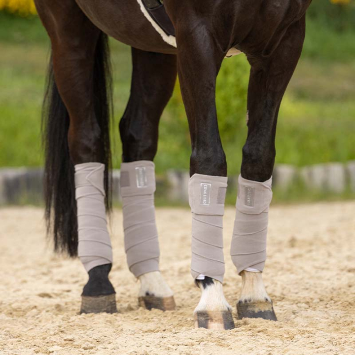 Bandages Fleece 4-pack Beige dans le groupe Équipement cheval / Protections des Membres / Bandages chez Equinest (3229656BE)