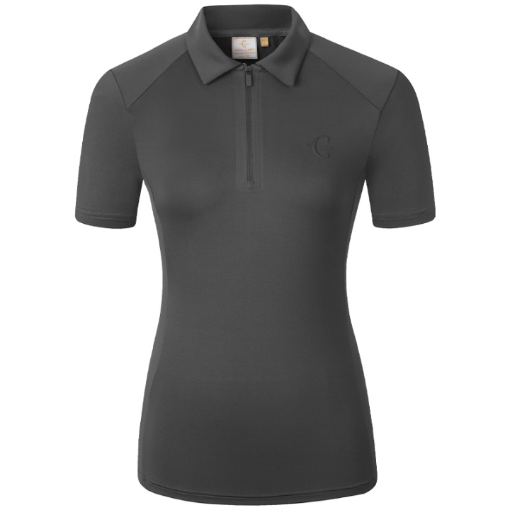 Chemise d'équitation Polo Noir dans le groupe Vêtements d'équitation / T-shirts & Hauts d'équitation / Polos chez Equinest (3231522BA_r)