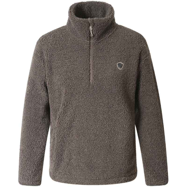 Polaire teddy 1/4 Zip Marron dans le groupe Vêtements d'équitation / Pulls chez Equinest (3232764BR_r)