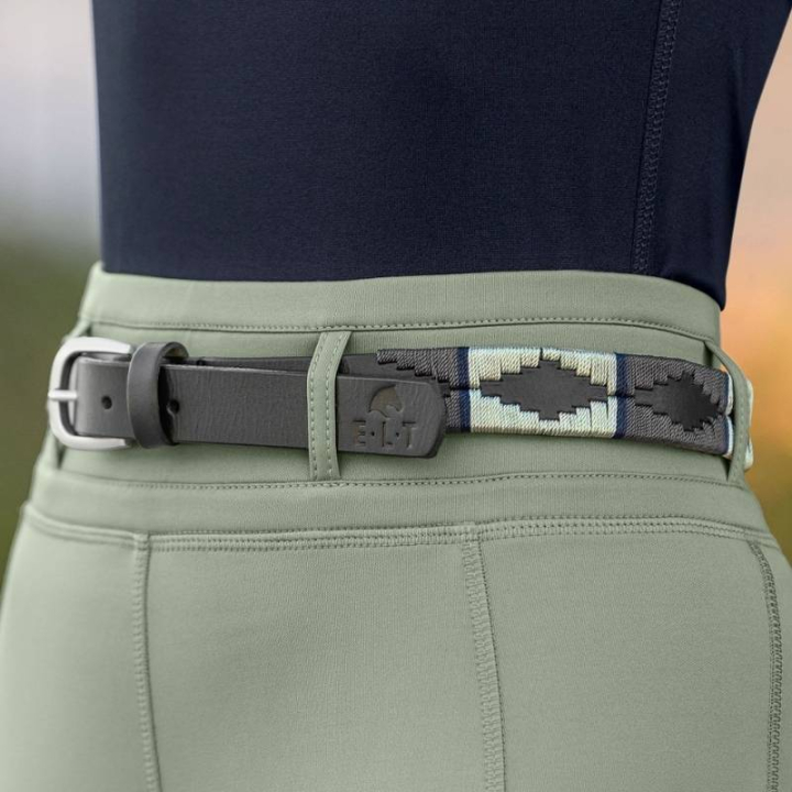 Ceinture Gemma Polo Vert/Gris dans le groupe Vêtements d'équitation / Accessoires / Ceintures chez Equinest (32380607ORGR_r)