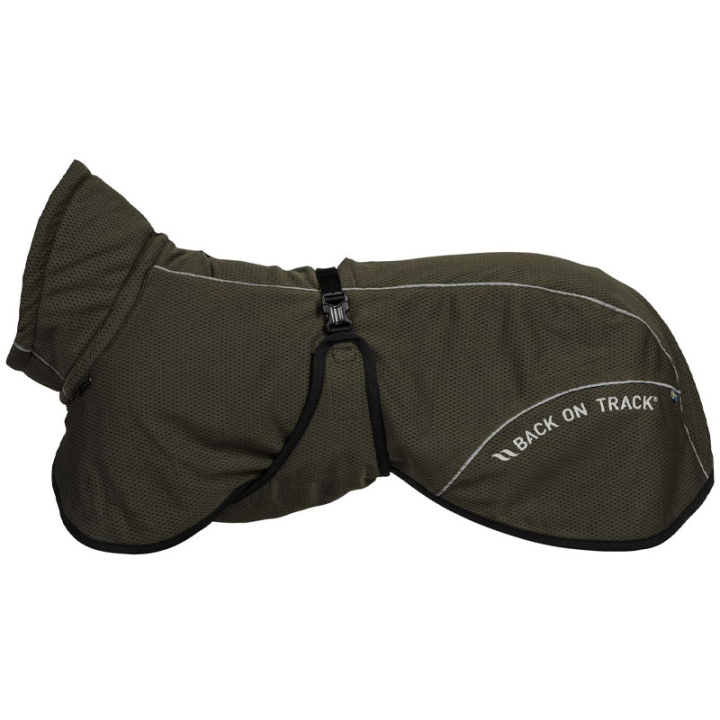 Manteau en mesh pour chien Bay Low Tail Vert olive dans le groupe Chien / Manteaux et pulls pour chien chez Equinest (32386530OGN_r)