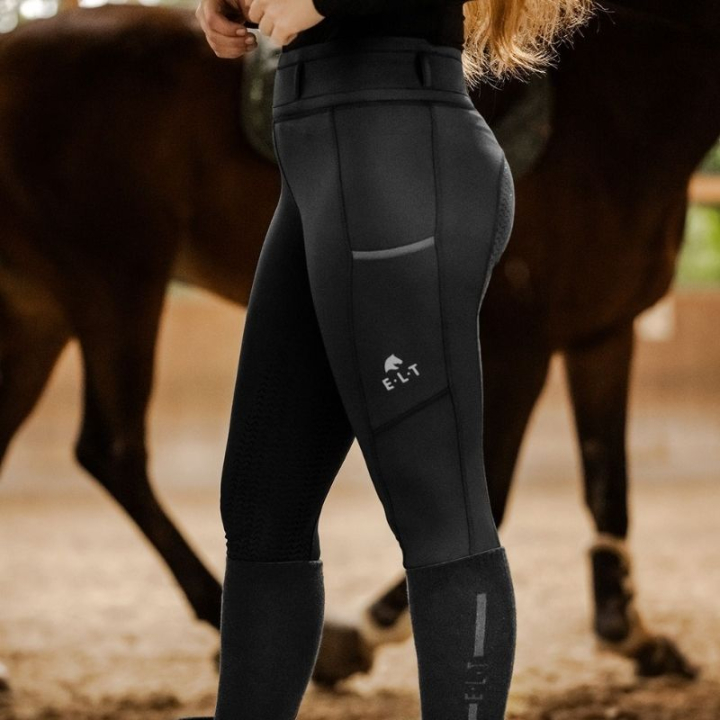 Collant d'équitation d'hiver Ella Full Grip Noir dans le groupe Vêtements d'équitation / Pantalons d'équitation / Legging d'équitation chez Equinest (3242401DBA_r)