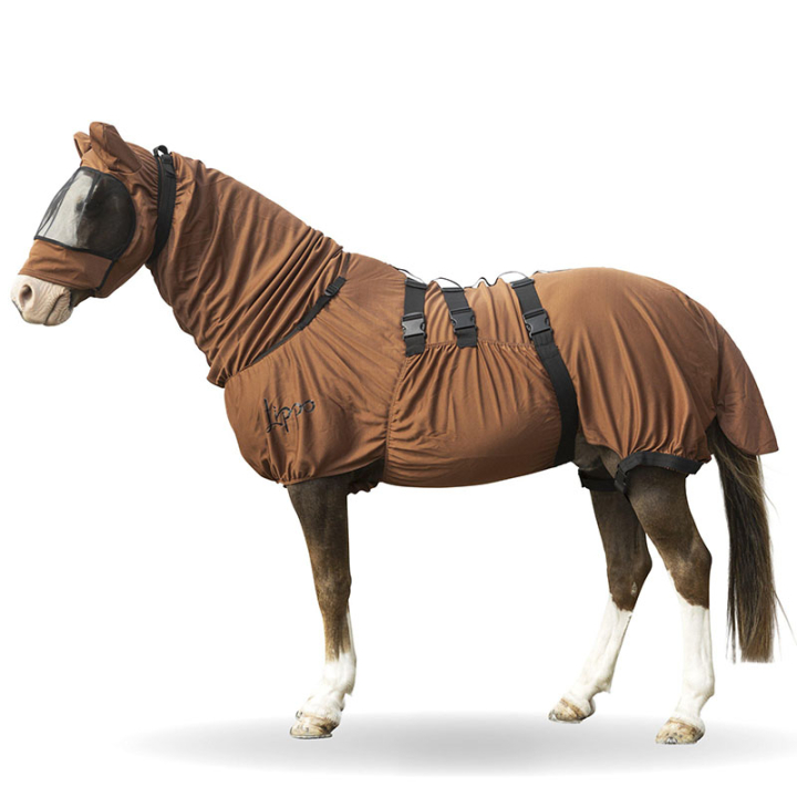 Couverture anti-eczéma UV-Protection Plus Marron dans le groupe Anti-mouches / Couvertures cheval chez Equinest (330805BR_r)
