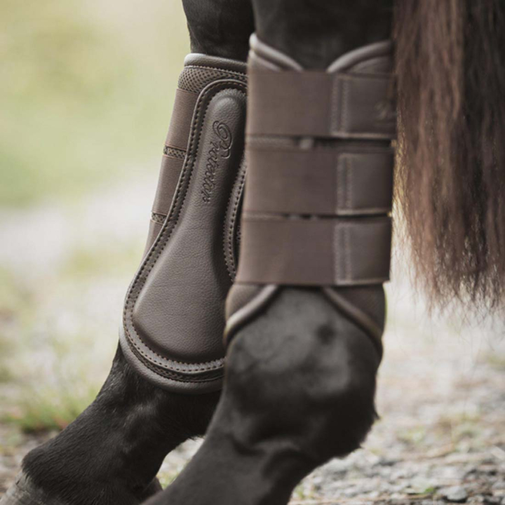 Guêtres fermées 3D-Mesh Marron dans le groupe Équipement cheval / Protections des Membres / Guêtres fermées & Guêtres de dressage chez Equinest (332551BR_r)