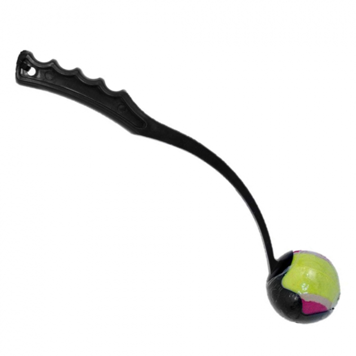 Lance-balle avec balle de tennis Wille Noir dans le groupe Chien / Jouets pour chien / Balles & Jouets de rapport chez Equinest (333337BA)