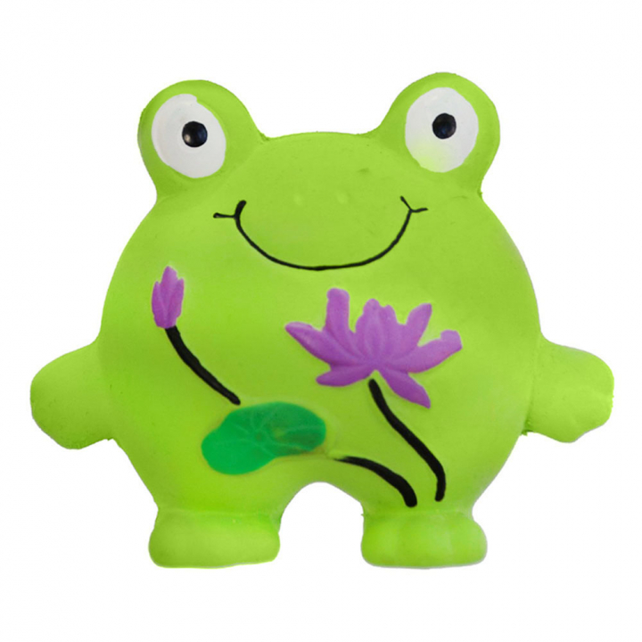 Jouet pour chien Grenouille Fleurs Vert dans le groupe Chien / Jouets pour chien / Jouets en caoutchouc chez Equinest (333348GN)