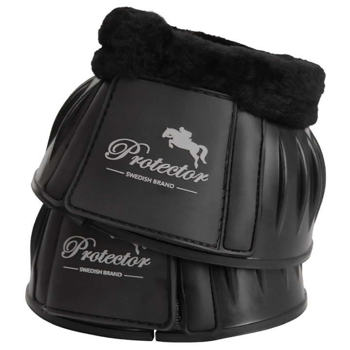 Cloches en Caoutchouc Flexible Fleece Noir dans le groupe Équipement cheval / Protections des Membres / Cloches  chez Equinest (333611BA_r)