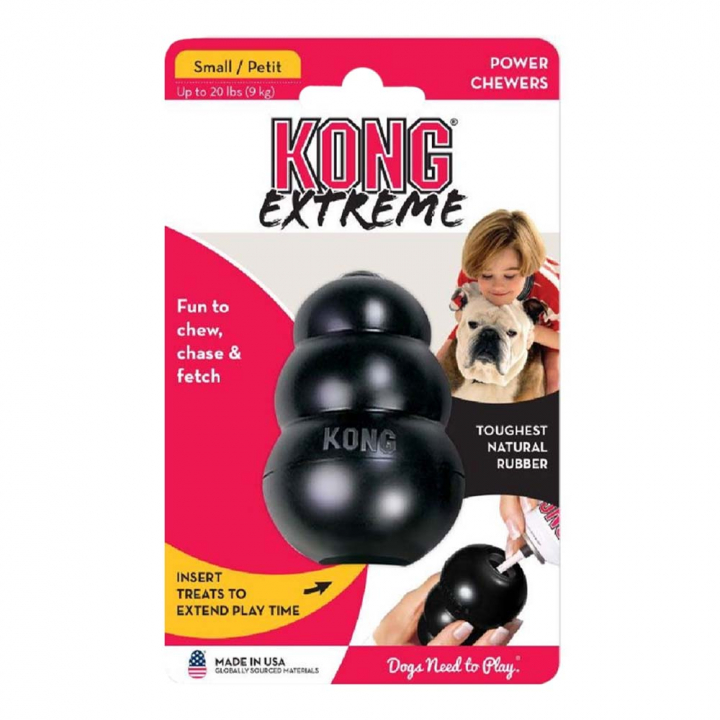 Jouet pour chien KONG Extreme Small Noir dans le groupe Chien / Jouets pour chien / Jouets de traction & Jouets à mordiller chez Equinest (340703BA)