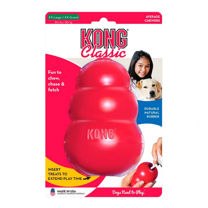 Jouet pour chien KONG Classic XX-Large Rouge dans le groupe Chien / Jouets pour chien / Jouets de traction & Jouets à mordiller chez Equinest (340908RE-XXL)